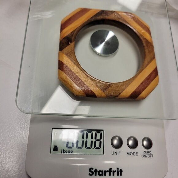 Square Wooden Bangle - Picture 10 of 10